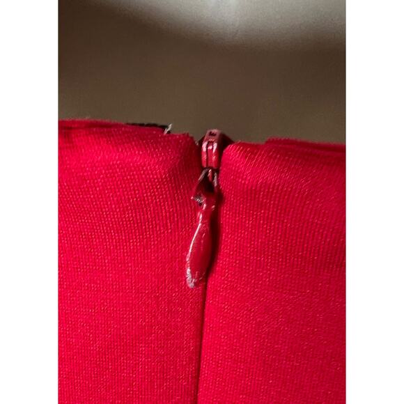 Amanda Uprichard Red Nicolette Dress M - Picture 10 of 12